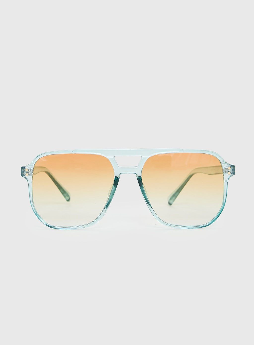 Ceranova Aviator Sunglasses Clear / Orange