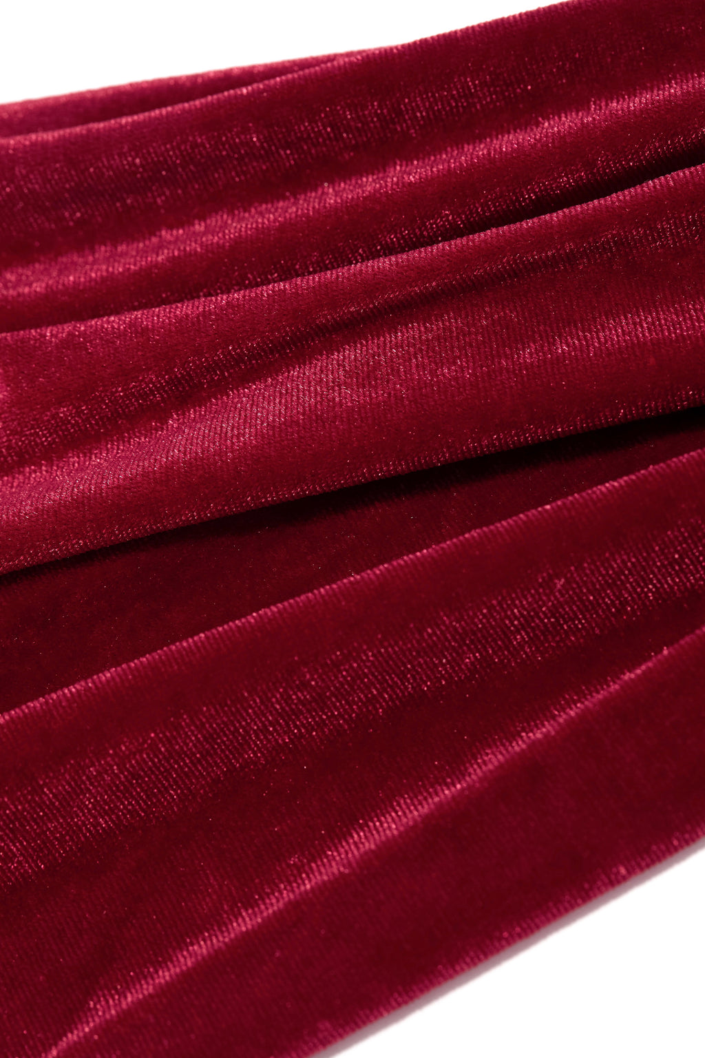 So Tempting Faux Velvet Gloves - Red